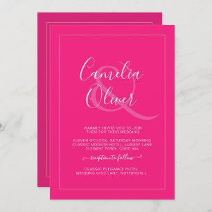 Casamento de Ampersand Monocromático Moderno All-i