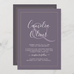 Casamento de Ampersand Monocromático Moderno All-i