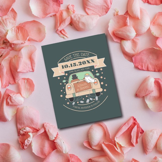 Casamento de animação bonito salvar o convite de d (Criador carregado)