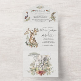 Casamento de Animais da Selva Tropical