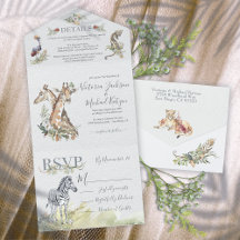 Casamento de Animais da Selva Tropical