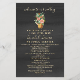 Casamento de Aquarela de Abacaxi