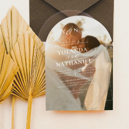 Casamento de Arco de Caligrafia Elegante de Inicia