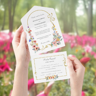 Casamento de Arco de Verão com Primavera de flor s