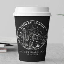 Casamento de Arizonas Personalizadas do Bar de Caf
