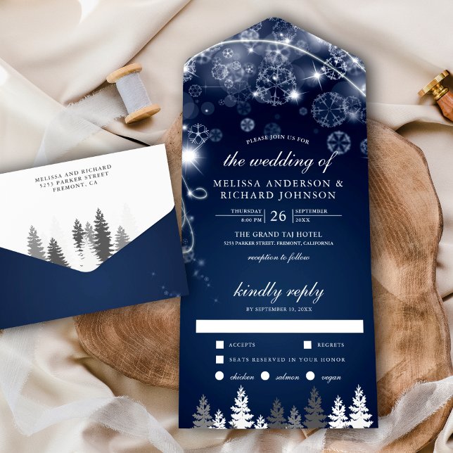 Casamento de Árvores de Pinheiro no Inverno Azul d (Criador carregado)