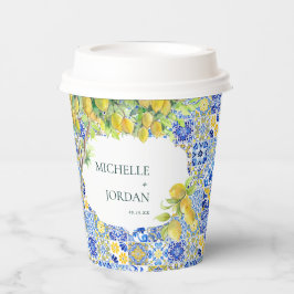 Casamento de Azulejos-limão do Mediterrâneo