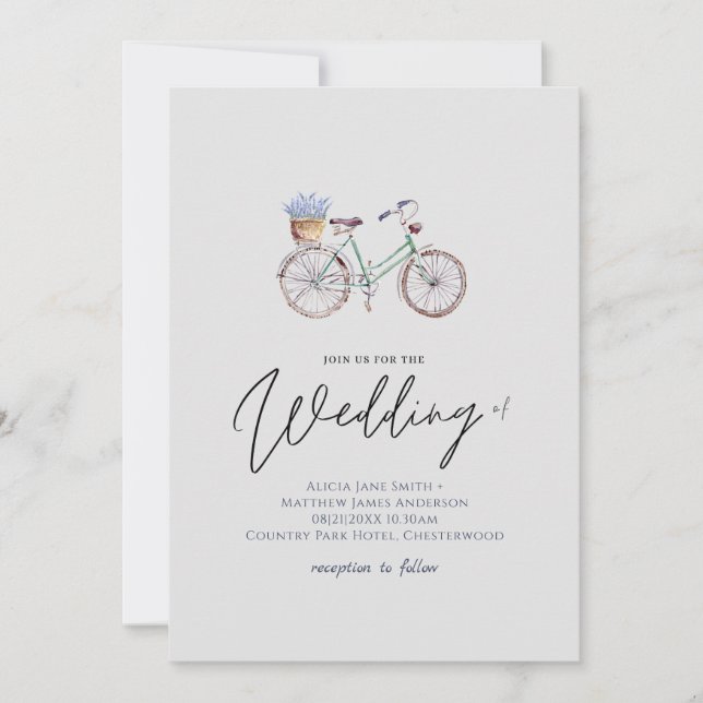 Casamento de Bicicletas Russas das Flores de Lavan (Frente)