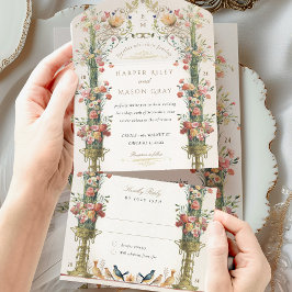 Casamento de Bliss Botânico Vitoriano Perfurado RS