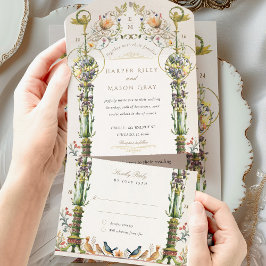 Casamento de Bliss Botânico Vitoriano Perfurado RS