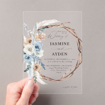 Casamento de Blue & Beige Boho Floral