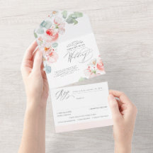 Casamento de Boho das Flores Rosa Suave Elegante