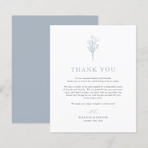 Casamento de Botânicos Minimalistas Dusty Blue Obr