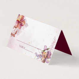 Casamento de Buquê de Marsala com Aquarela Moderna