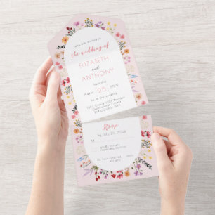 Casamento de Caligrafia Branca Rosa