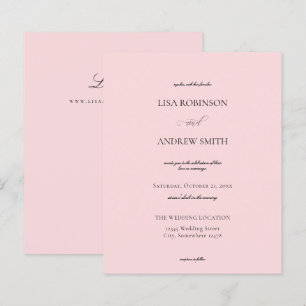 Casamento de Caligrafia de Rosas claro Orçamentá