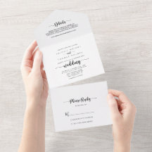 Casamento de caligrafia minimalista