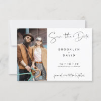 Casamento De Caligrafia Minimalista Salve O Cartão