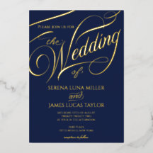 Casamento de Caligrafia Romântica com Folha de Our