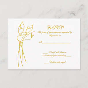 Casamento de Calla Lily rsvp