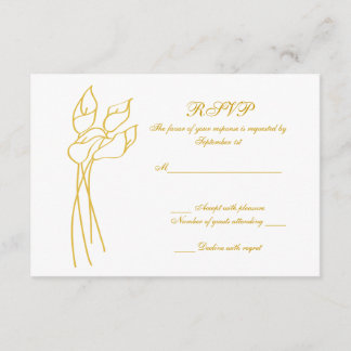 Casamento de Calla Lily rsvp