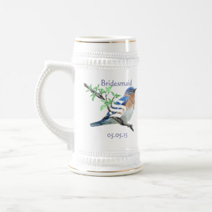 Casamento de Caneca de cerveja de Bridesmaid Vinta