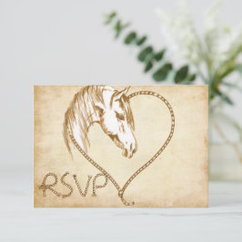 Casamento de Cavalos do País Ocidental RSVP