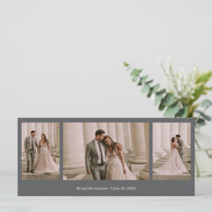 Casamento de Cinza Elegante 3, Obrigado