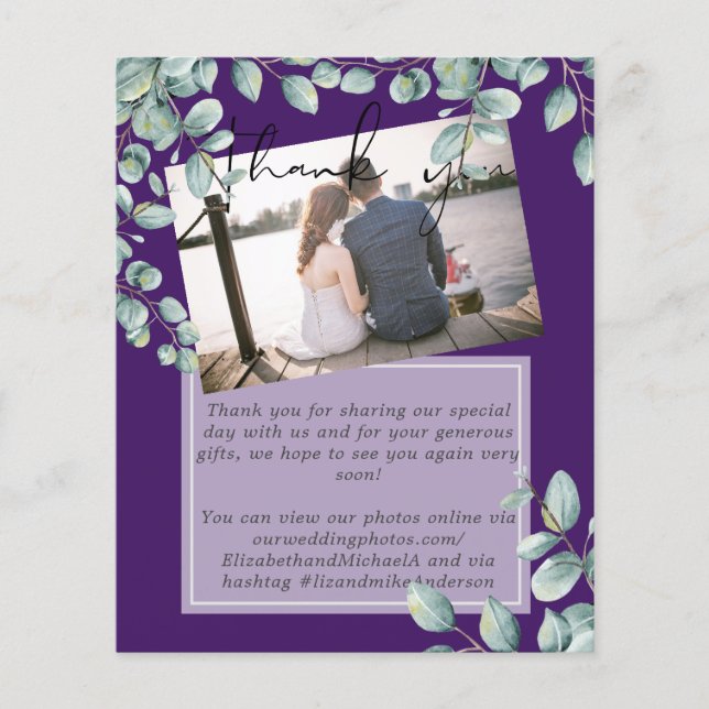 Casamento de Cinzas Eucalyptus Lilac Lemon (Frente)