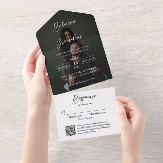 Casamento de código QR de Sobreposição de Fotograf (Tearaway)
