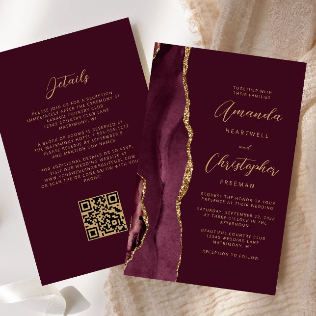 Casamento de Código QR do Agate Dourado da Borda d (Criador carregado)