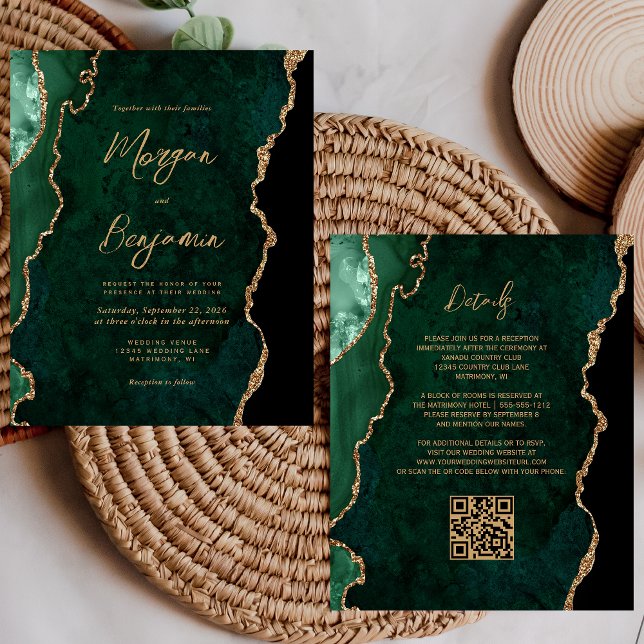 Casamento de Código QR do Script de Agato Verde Em (Criador carregado)