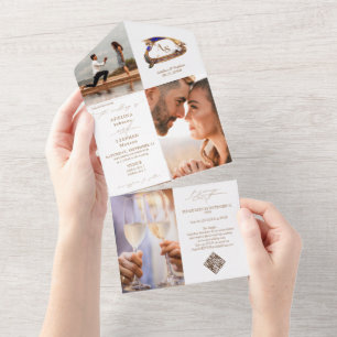 Casamento de Código QR Foto do Gondola Monograma C
