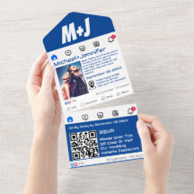 Casamento de Código QR na mídia social moderna