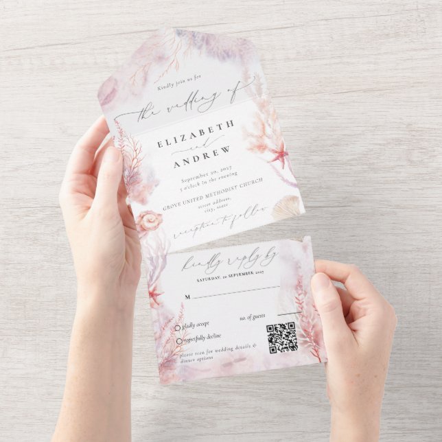Casamento de Código QR Submarino de Coral Submarin (Tearaway)
