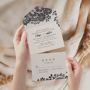 Casamento de colar elegante e preto