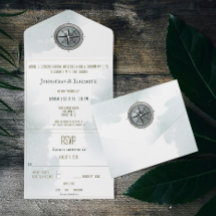 Casamento de Compass Náutico Vintage