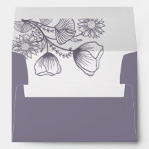 Casamento de Contorno Floral da Lavanda Elegante