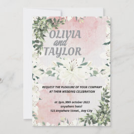 Casamento de Convite de Script Fofo