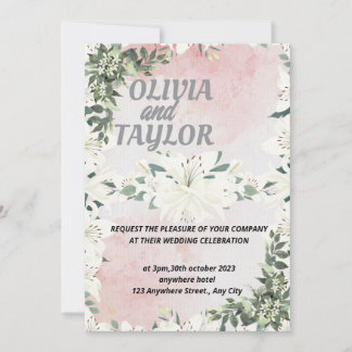 Casamento de Convite de Script Fofo