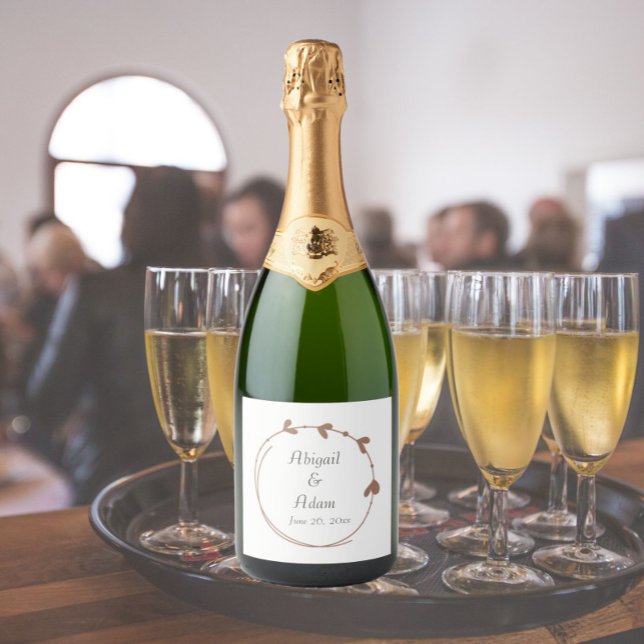 Casamento de Coração Simples Mocha (In Situ Wedding)