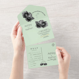 Casamento de Cores d'Água Costeira do Sage Negro E