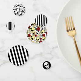 Casamento de crânios e Rosas de Gótico preto e bra