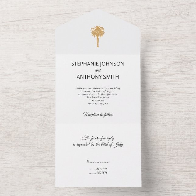Casamento de Destino da Árvore Dourada de Praia Tr (Interno)