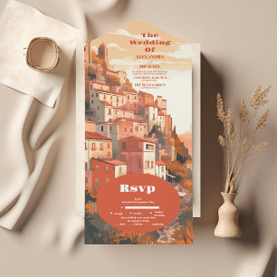 Casamento de Destino da Itália Elegante Moderna