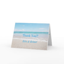 Casamento de Destino de cartões de agradecimentos