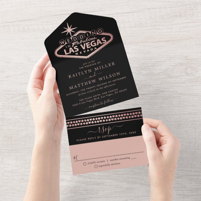 Casamento de Destino de Las Vegas (Aba destacável)