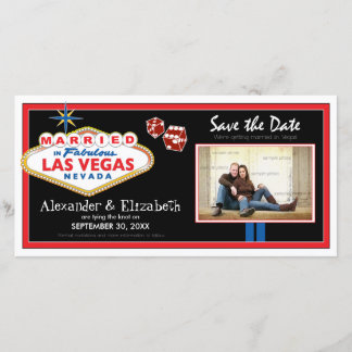 Casamento de Destino de Vegas Salve o Cartões de f