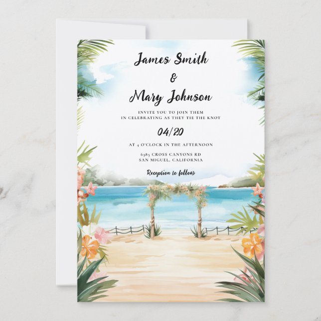 Casamento de destino do Convite Maurício (Frente)