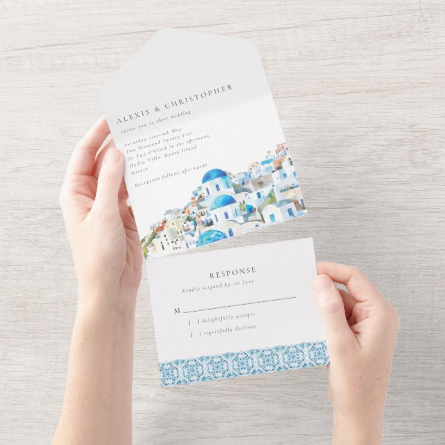 Casamento de Destino do Mediterrâneo (Aba destacável)